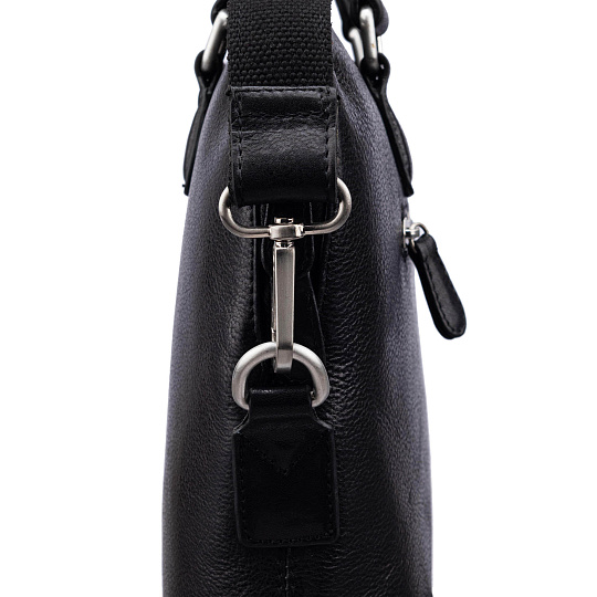 Деловая сумка Dr.Koffer из натуральной кожи черная