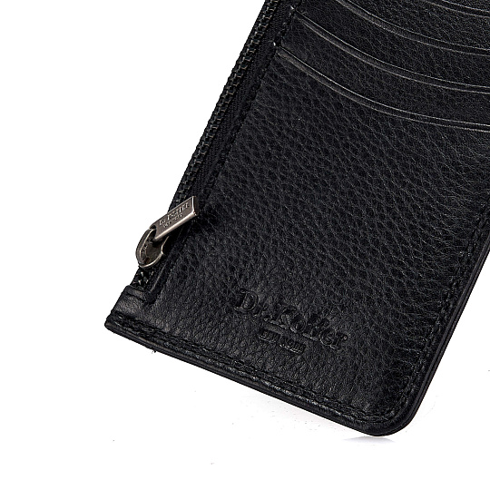 Кредитница Dr.Koffer из натуральной кожи черная