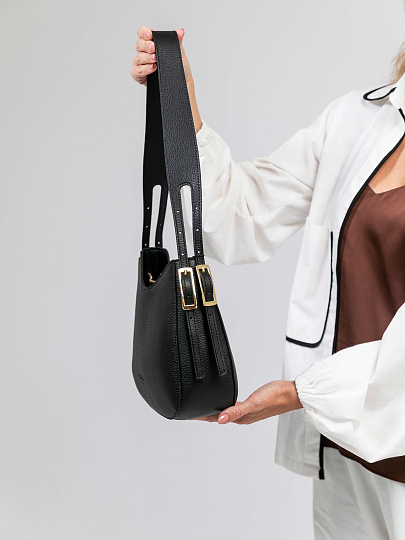 Женская сумка Dr.Koffer из натуральной кожи черная