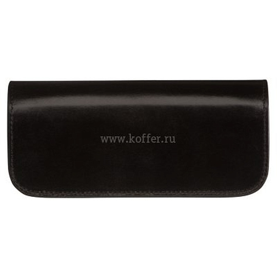 Очечник из гладкой черной кожи Dr.Koffer X510373-114-04