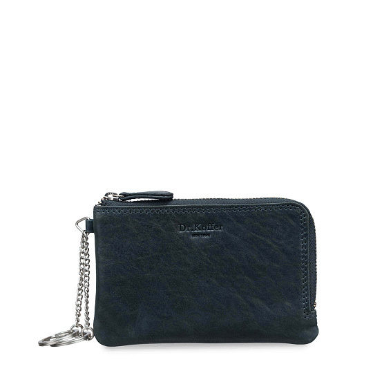 Ключница Dr.Koffer из натуральной кожи синяя