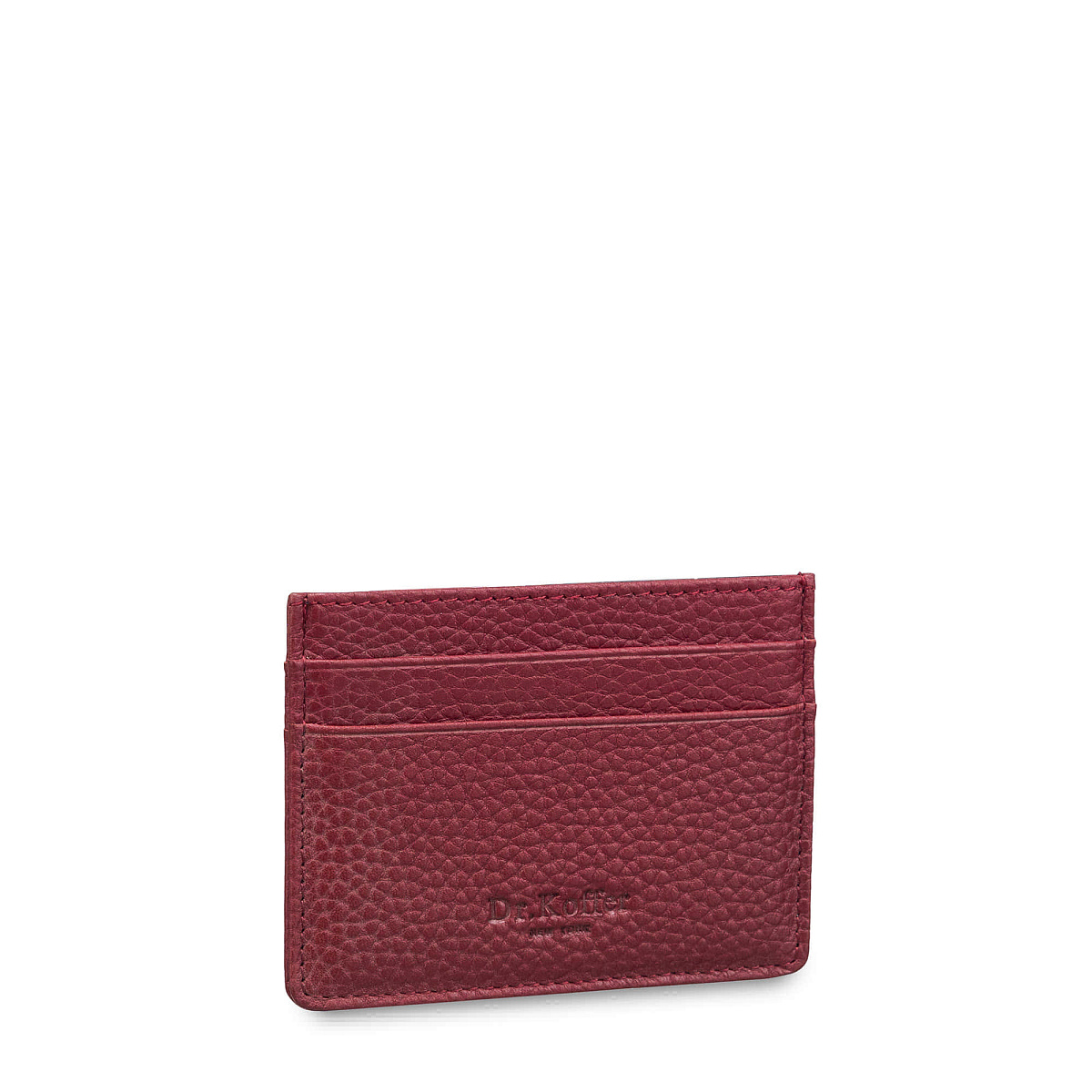 Кредитница Dr.Koffer из натуральной кожи бордовая