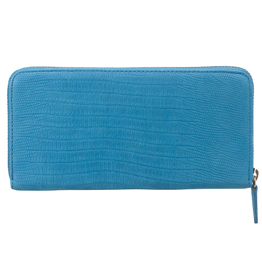 Портмоне Dr.Koffer из натуральной кожи голубое