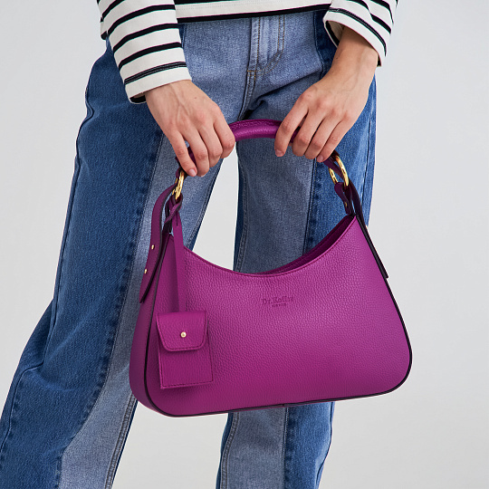 Женская сумка Dr. Koffer из натуральной кожи розовая