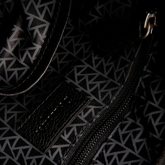 Сумка через плечо Dr.Koffer из натуральной кожи черная