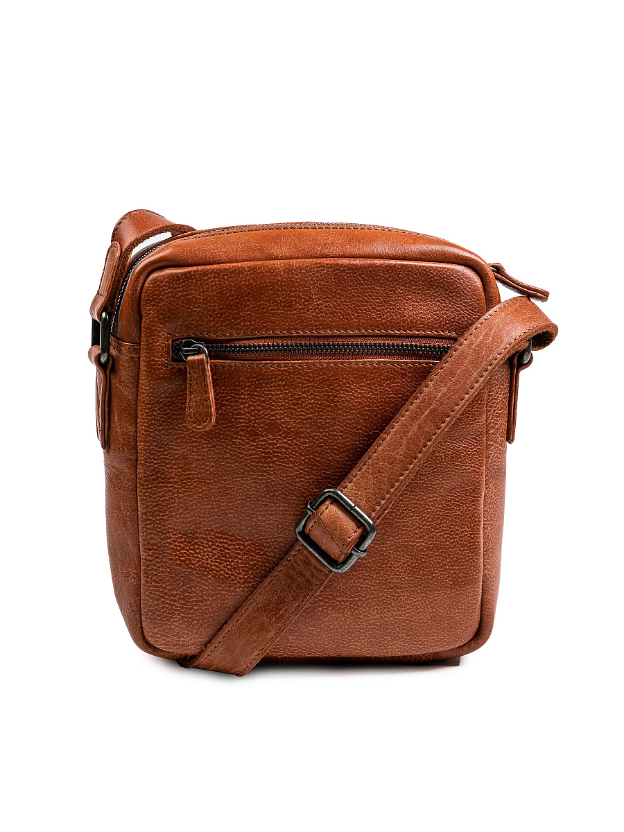Сумка через плечо Dr.Koffer из натуральной кожи коричневая