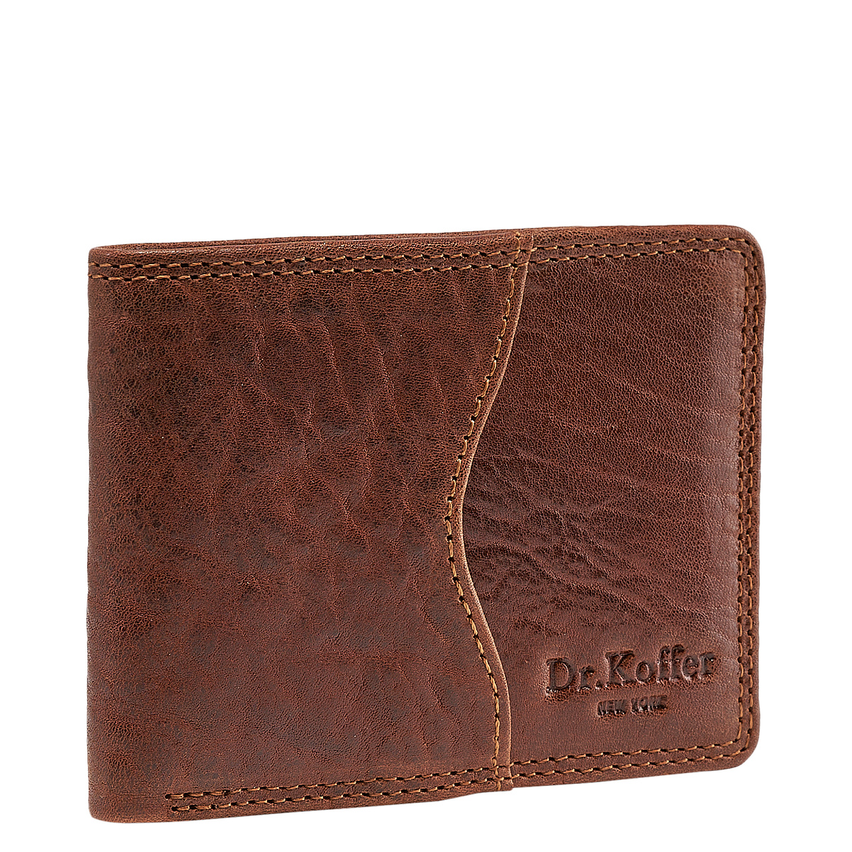 Зажим для денег Dr.Koffer из натуральной кожи коричневый