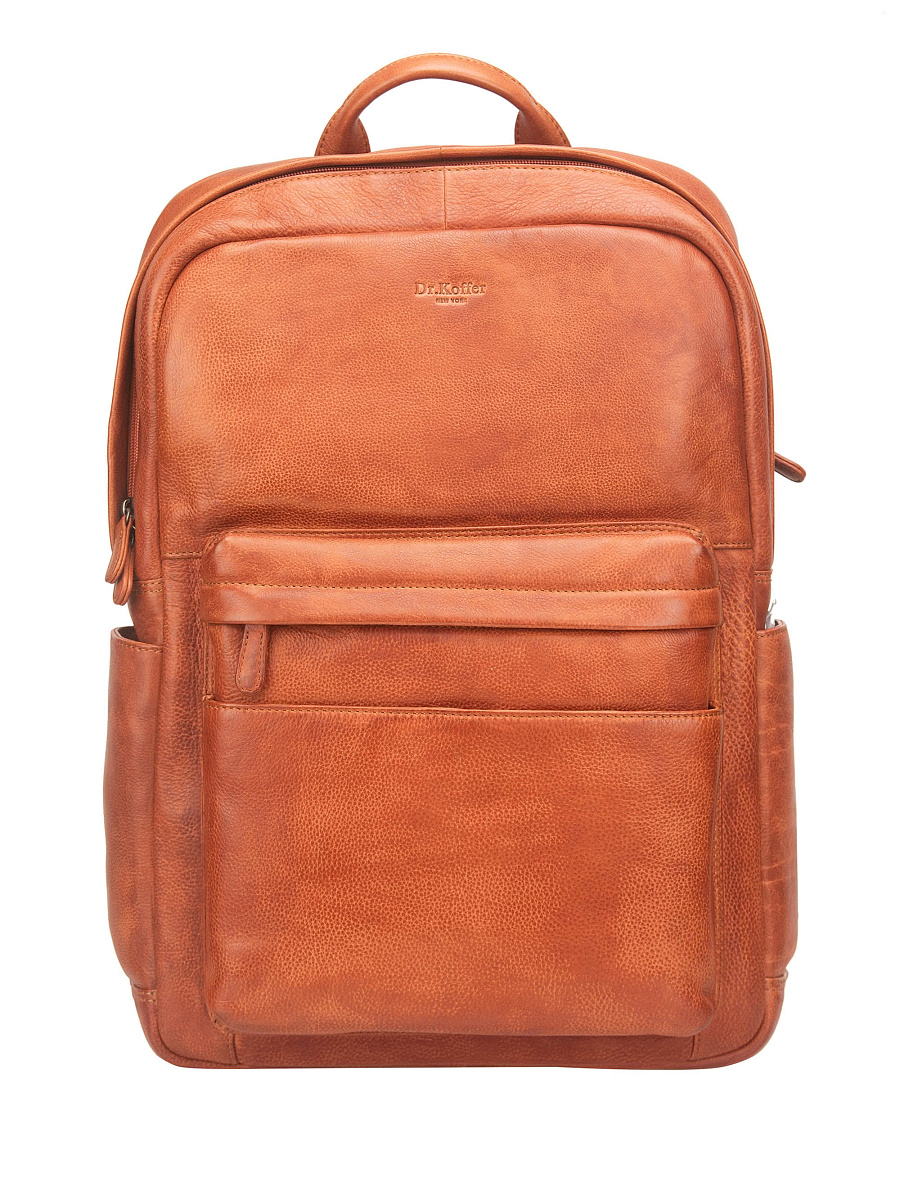 Рюкзак Dr. Koffer из натуральной кожи коричневый