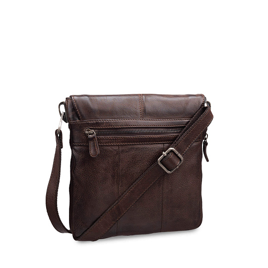 Сумка через плечо Dr.Koffer из натуральной кожи коричневая