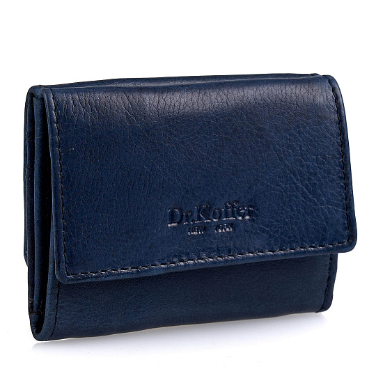 Портмоне Dr.Koffer из натуральной кожи синее