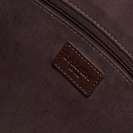 Деловая сумка Dr.Koffer из натуральной кожи темно-коричневая