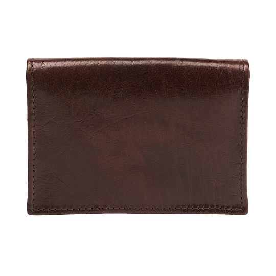 Визитница Dr.Koffer из натуральной кожи темно-коричневая