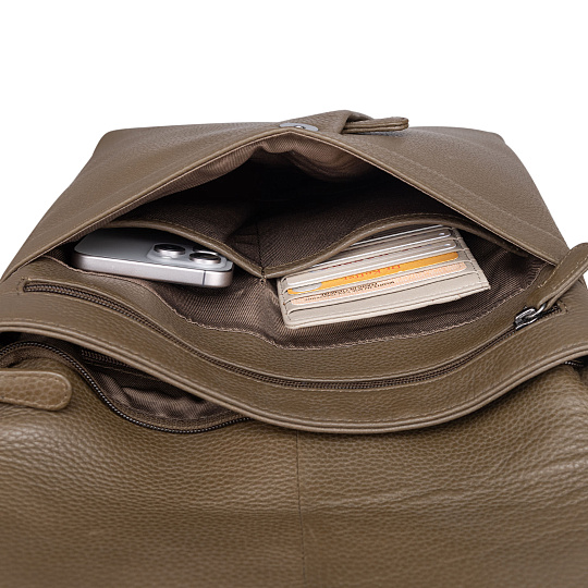 Рюкзак Dr.Koffer из натуральной кожи коричневый