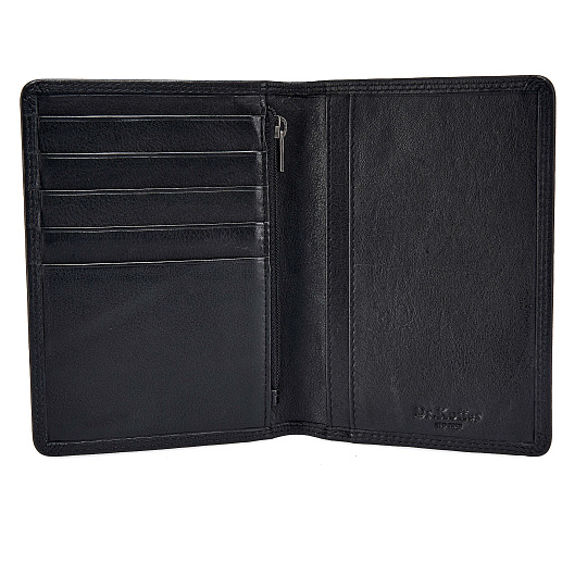 Портмоне Dr.Koffer из натуральной кожи черное