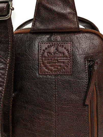 Рюкзак Dr.Koffer из натуральной кожи коричневый