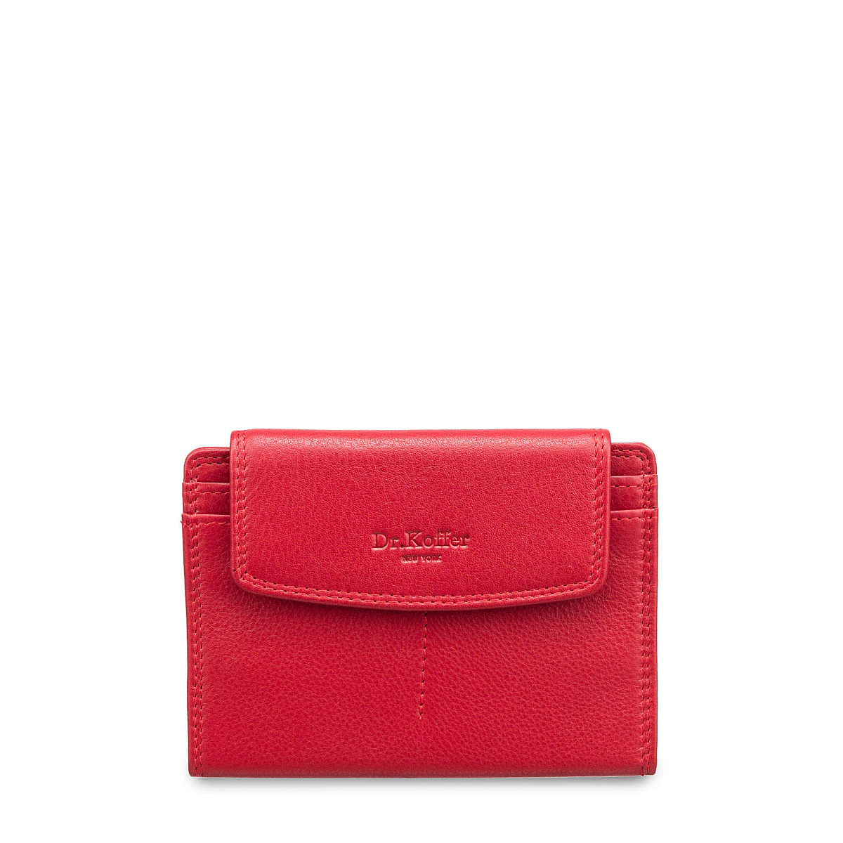 Портмоне Dr.Koffer из натуральной кожи красное