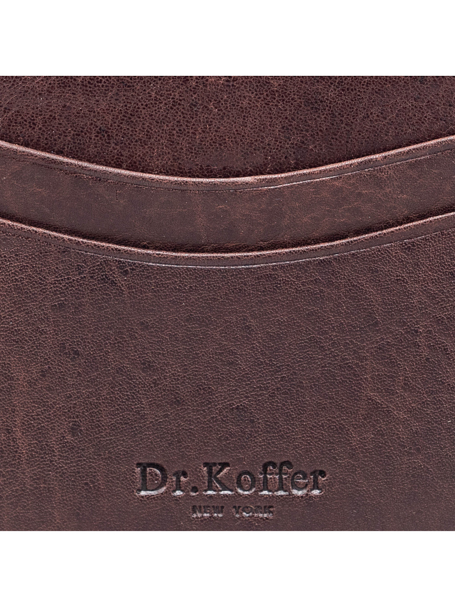 Кредитница Dr.Koffer из натуральной кожи коричневая