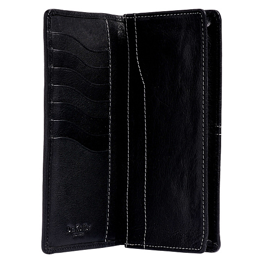 Портмоне Dr.Koffer из натуральной кожи черное