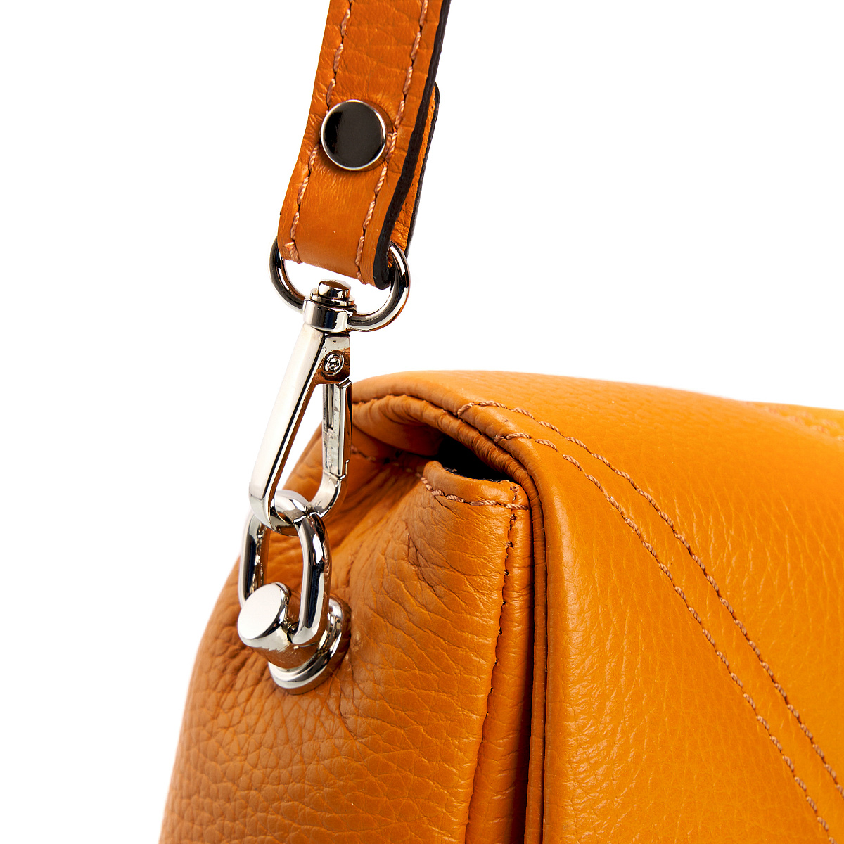 Женская сумка Dr. Koffer из натуральной кожи оранжевая