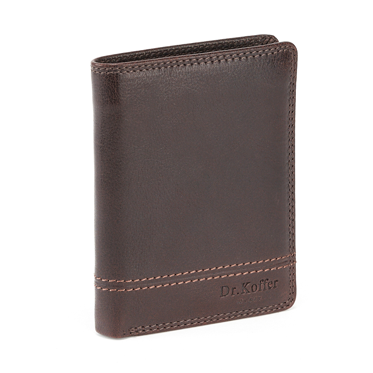 Портмоне Dr.Koffer из натуральной кожи коричневое