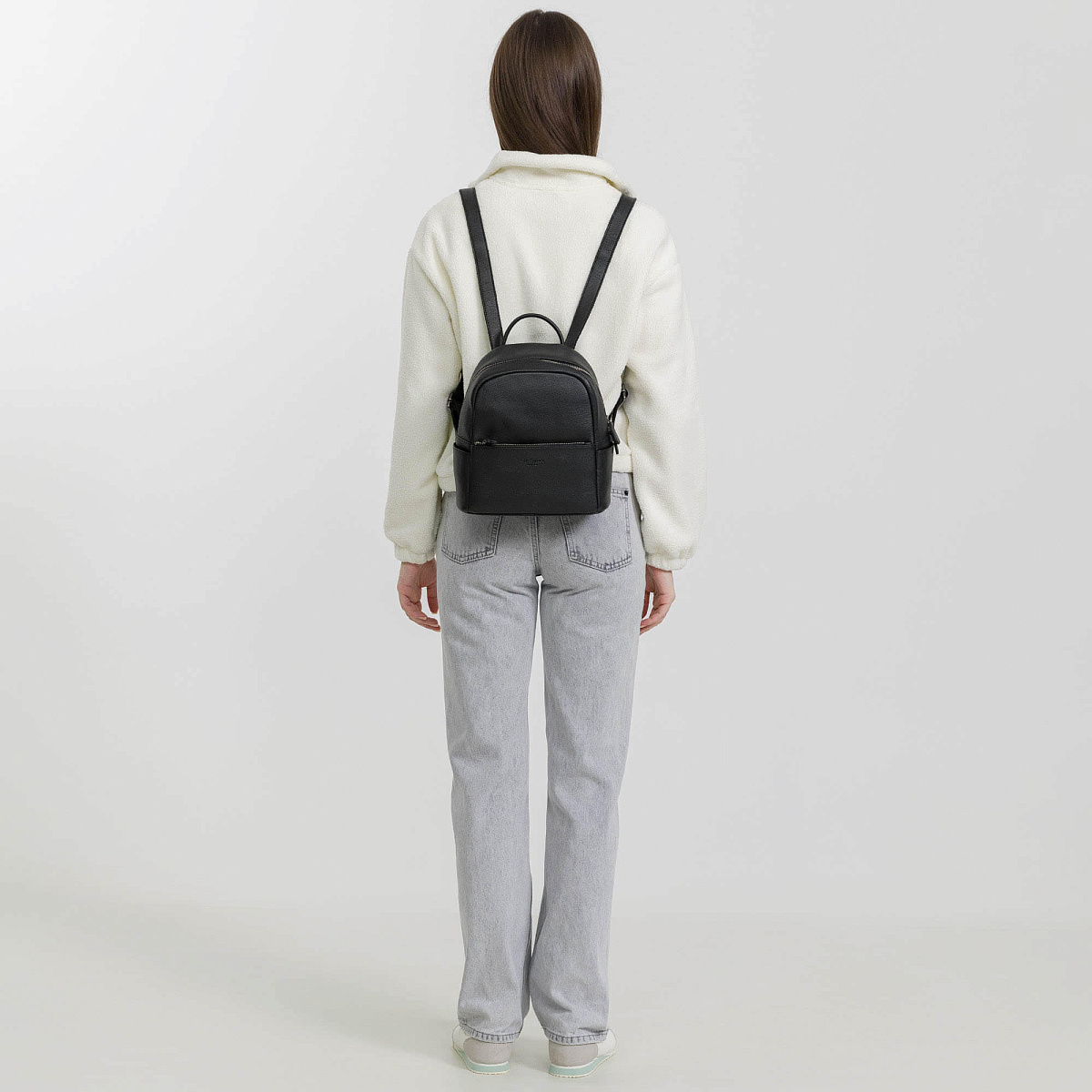 Рюкзак Dr.Koffer из натуральной кожи черный