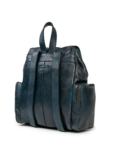 Рюкзак Dr.Koffer из натуральной кожи синий