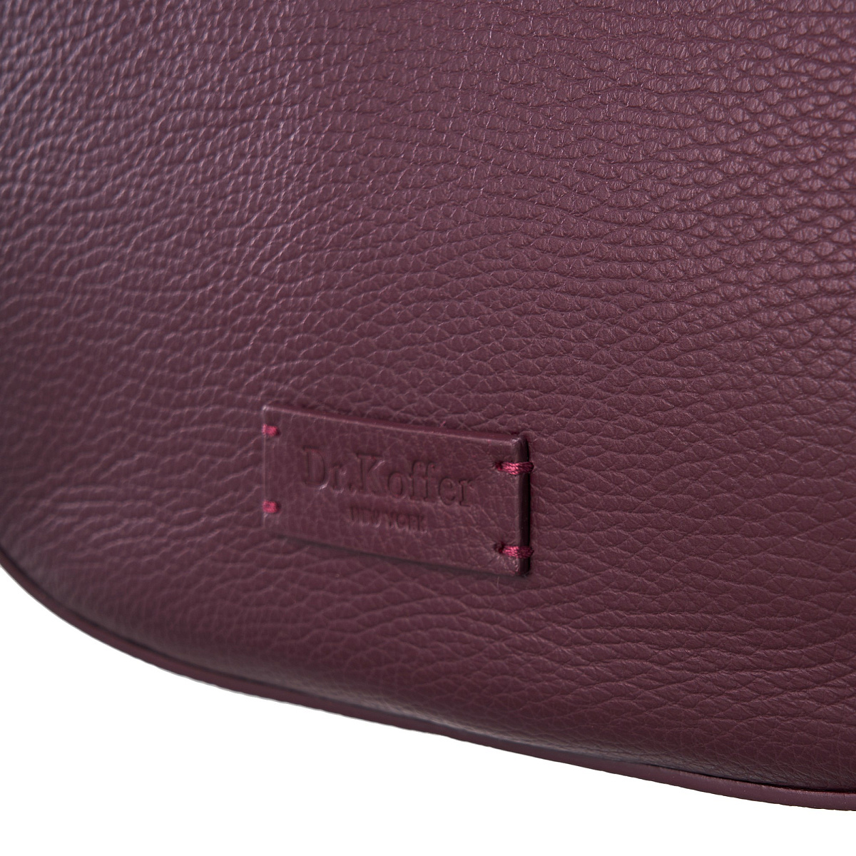 Женская сумка  Dr. Koffer из натуральной кожи бордовая