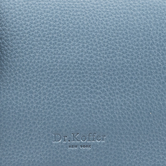 Женская сумка Dr.Koffer из натуральной кожи голубая