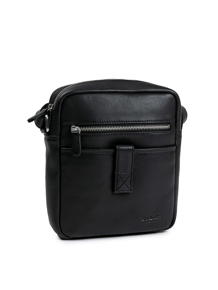 Сумка через плечо Dr.Koffer из натуральной кожи черная