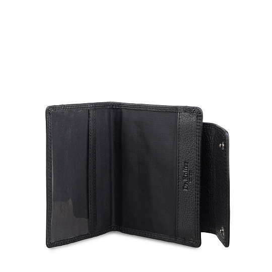 Портмоне из натуральной кожи черное