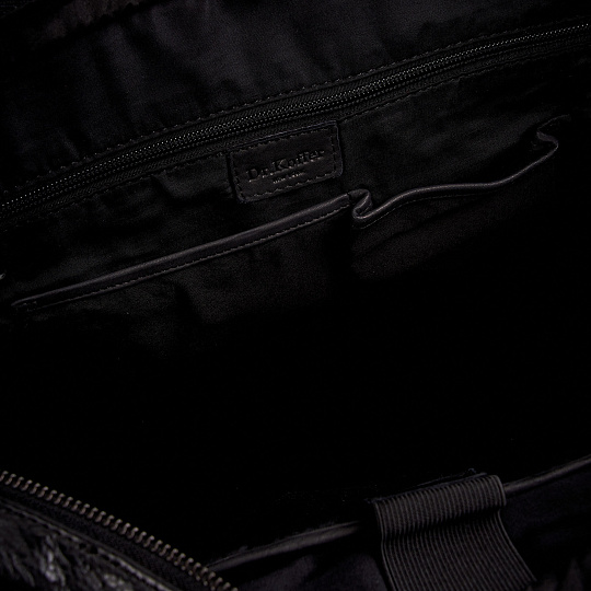 Деловая сумка Dr.Koffer из натуральной кожи черная