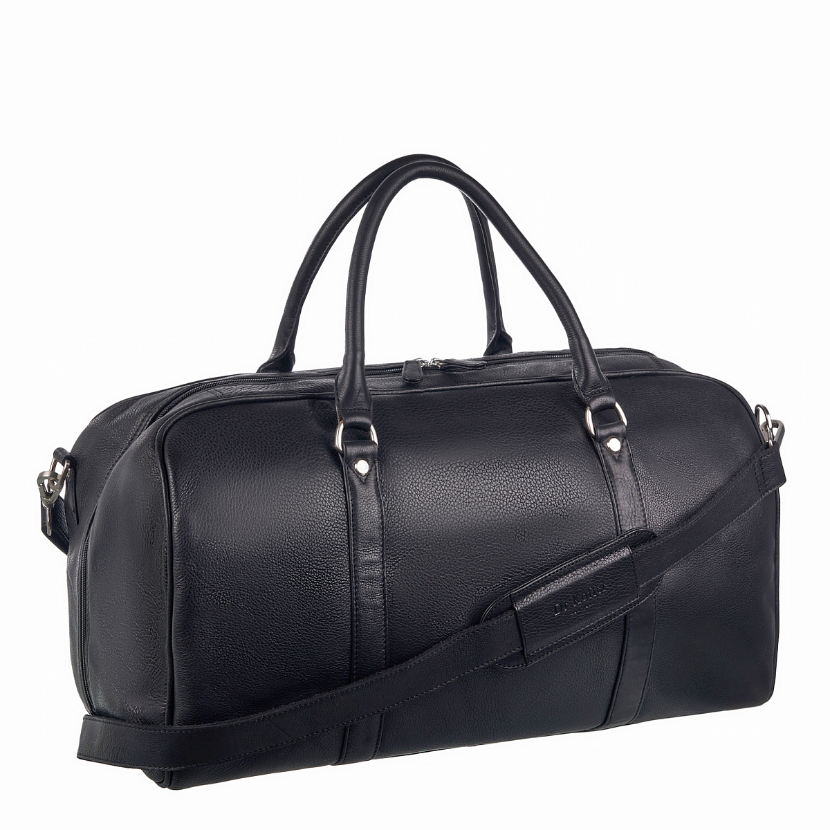 Сумка дорожная Dr.Koffer из натуральной кожи черная
