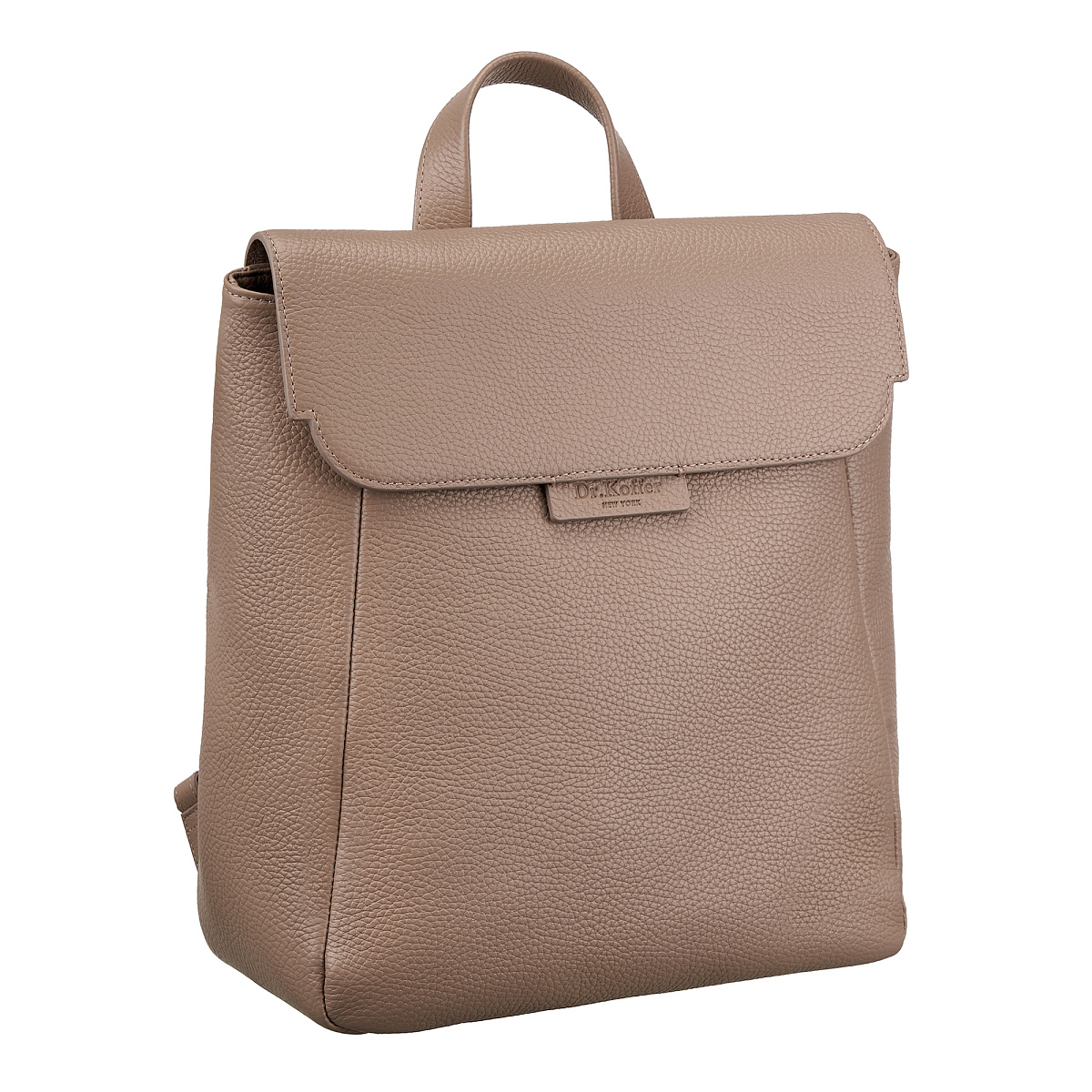 Рюкзак Dr. Koffer из натуральной кожи бежевый