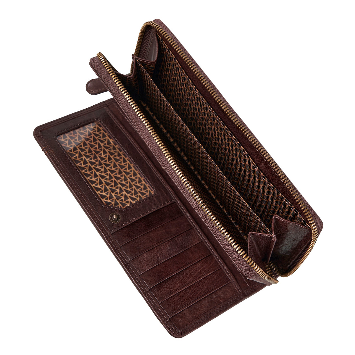 Портмоне Dr.Koffer из натуральной кожи коричневое