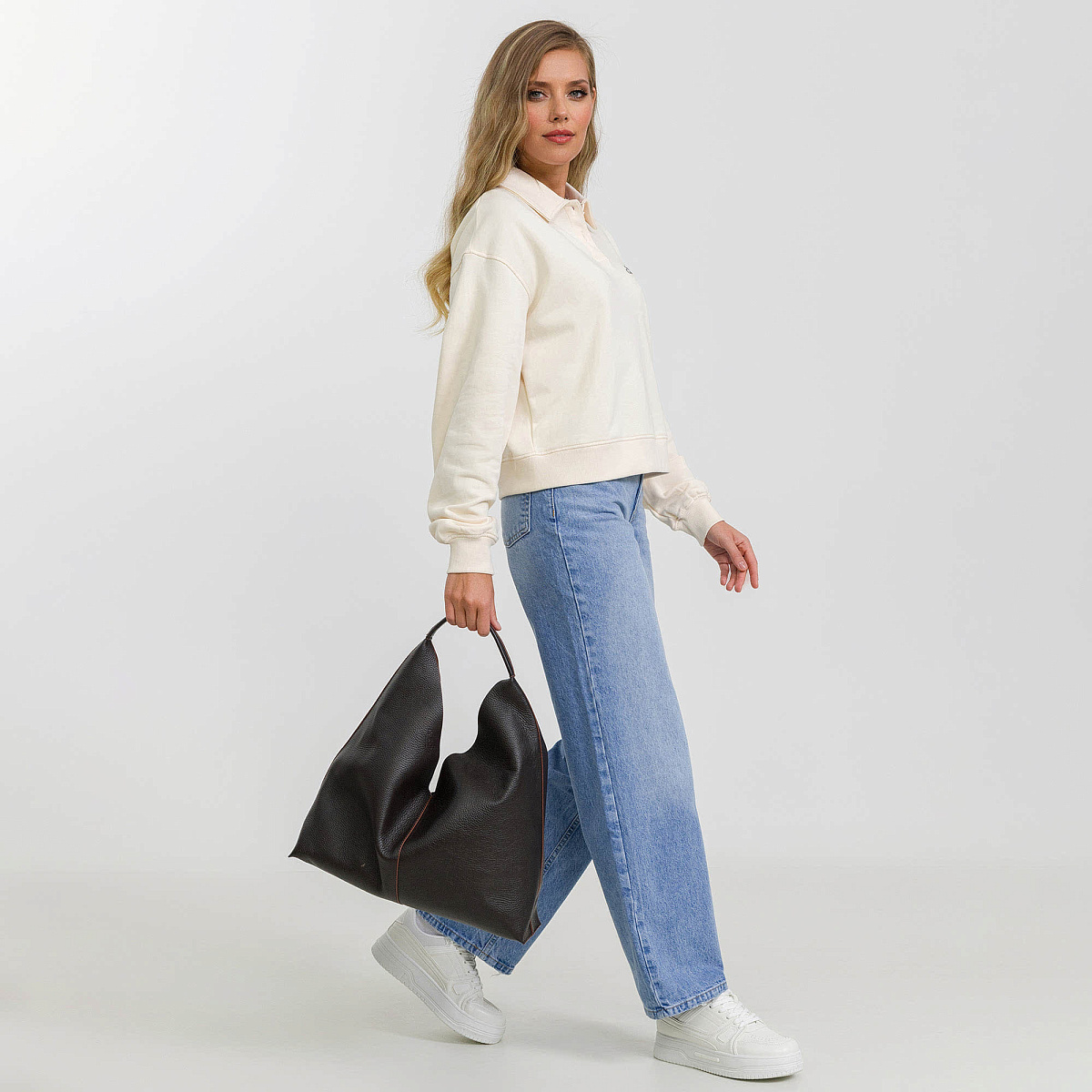 Женская сумка Dr.Koffer из натуральной кожи коричневая