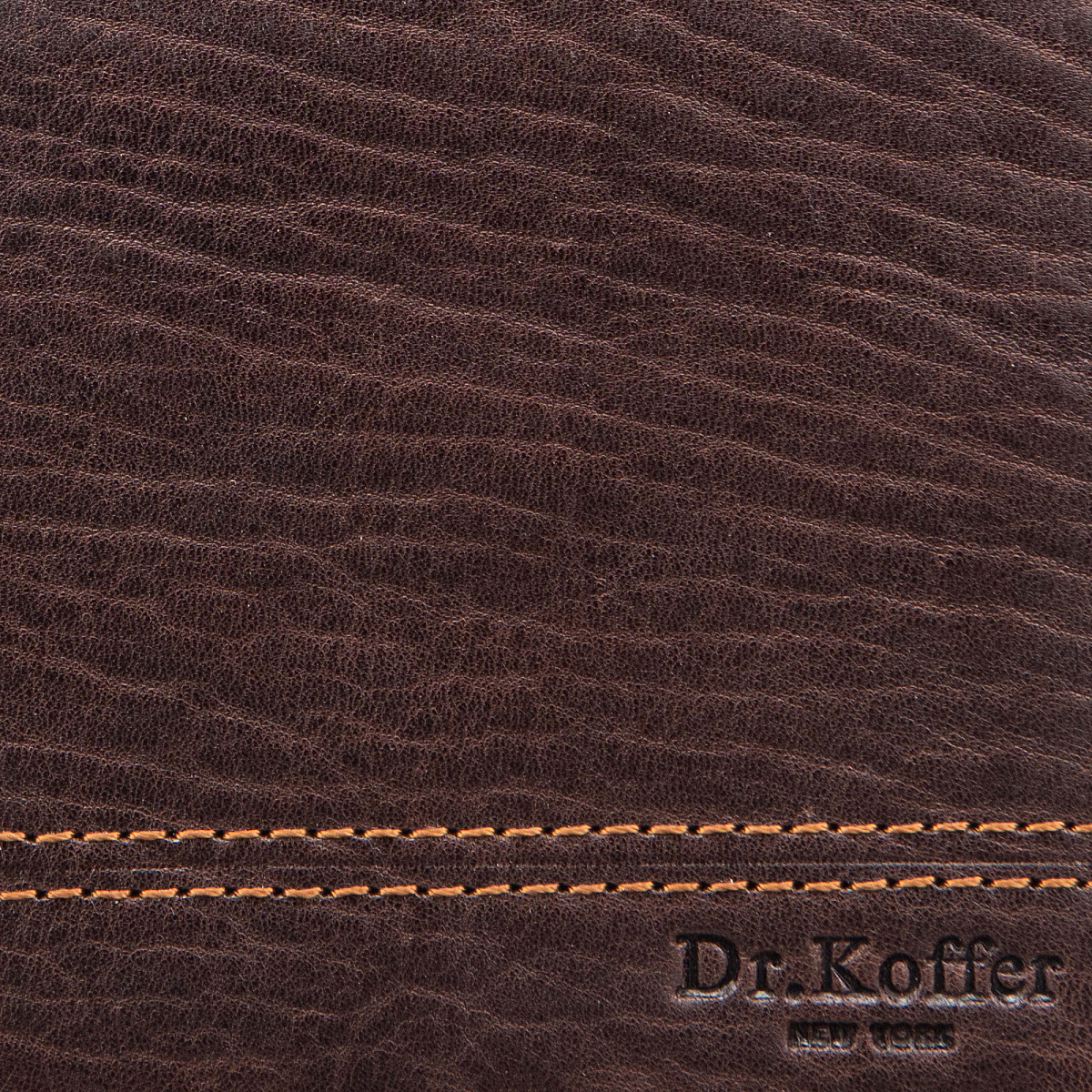 Зажим для денег Dr.Koffer из натуральной кожи коричневый