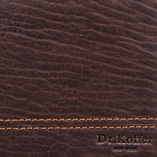 Зажим для денег Dr.Koffer из натуральной кожи коричневый