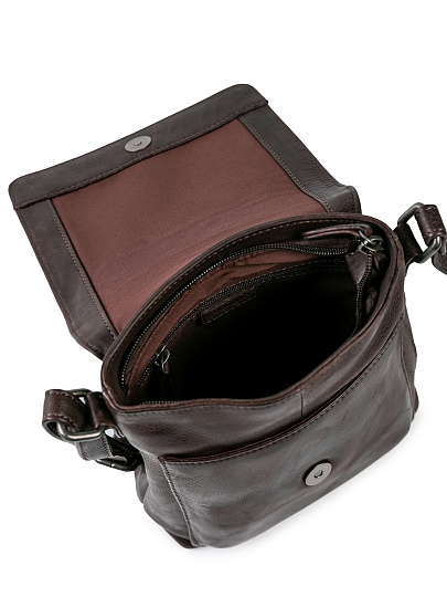 Сумка через плечо Dr.Koffer из натуральной кожи коричневая