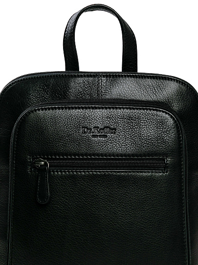 Рюкзак Dr.Koffer из натуральной кожи черный