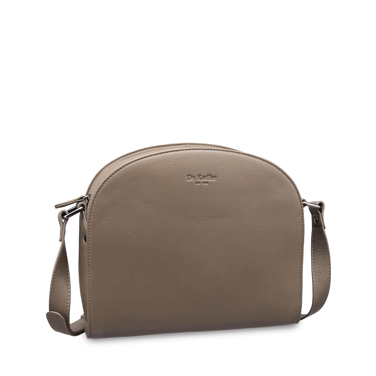 Женская сумка Dr.Koffer из натуральной кожи бежевая