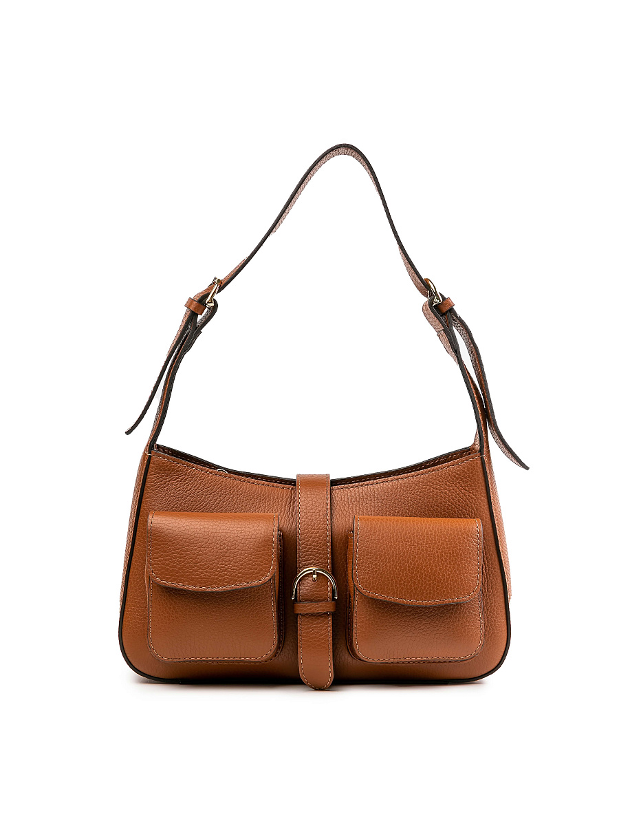 Женская сумка Dr.Koffer из натуральной кожи коричневая