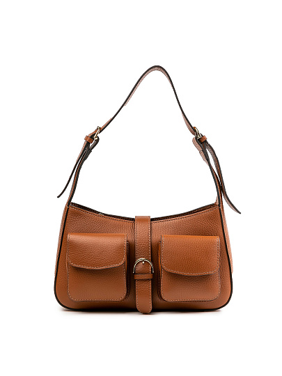 Женская сумка Dr.Koffer из натуральной кожи коричневая