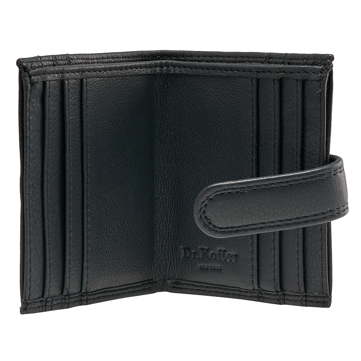 Кредитница Dr.Koffer из натуральной кожи синяя