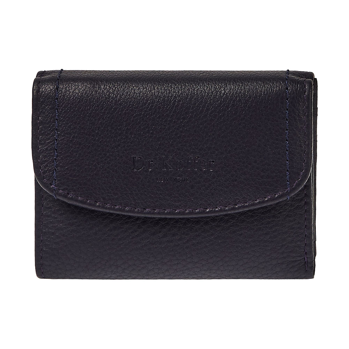 Портмоне Dr.Koffer из натуральной кожи фиолетовое