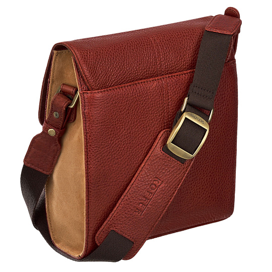 Сумка через плечо Dr.Koffer из натуральной кожи коричневая