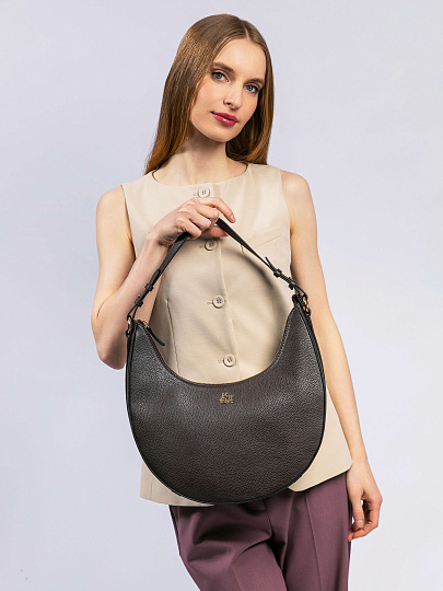 Женская сумка Dr. Koffer из натуральной кожи коричневая