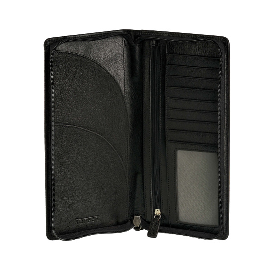 Портмоне Dr.Koffer из натуральной кожи черное