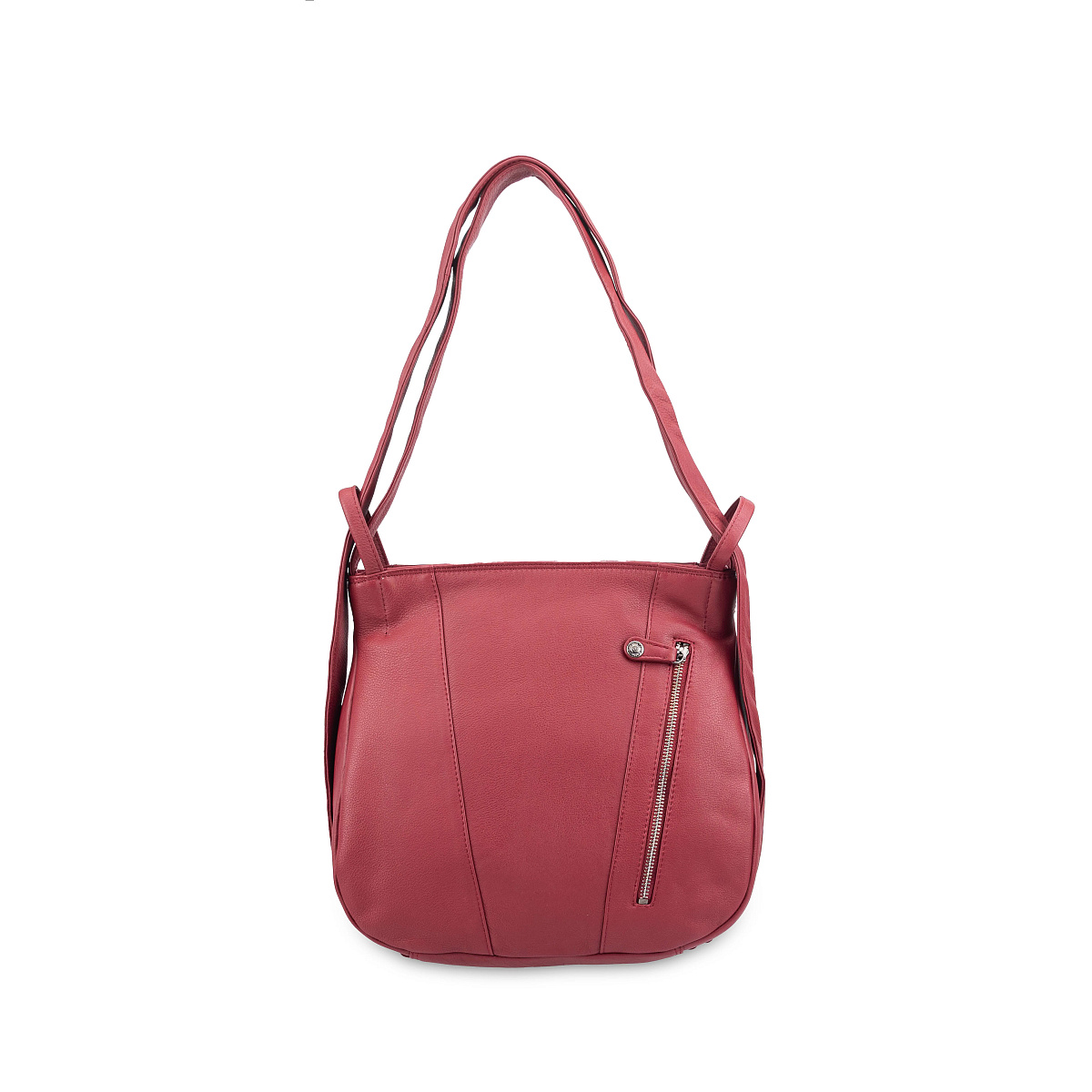 Женская сумка Dr.Koffer из натуральной кожи бордовая