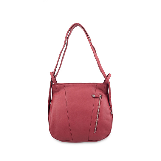 Женская сумка Dr.Koffer из натуральной кожи бордовая