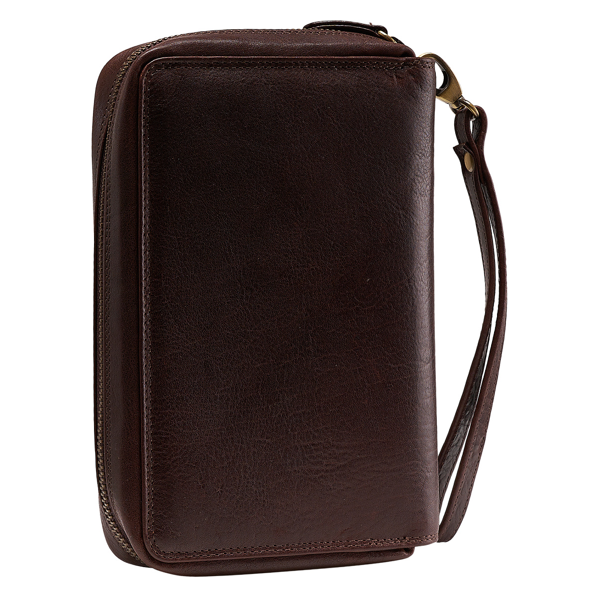Сумка барсетка из натуральной кожи Dr. Koffer коричневая